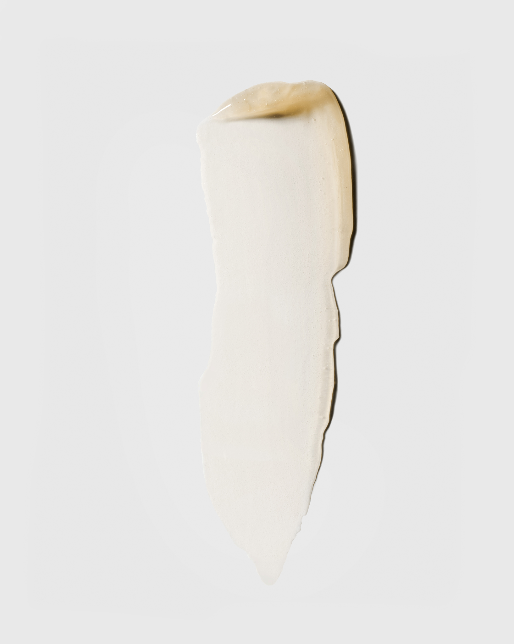 Clear lip serum texture swatch