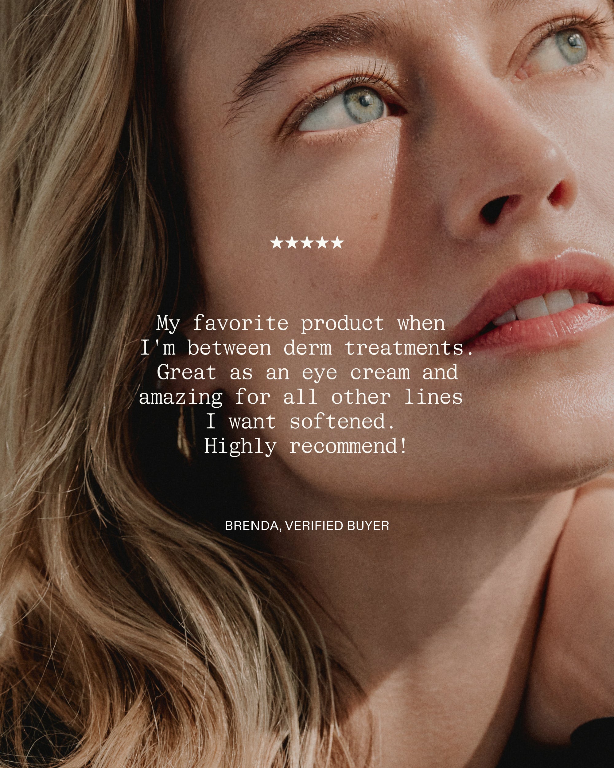 Five-star Wrinkle Pen review from verified buyer Brenda — favorite between dermatologist treatments