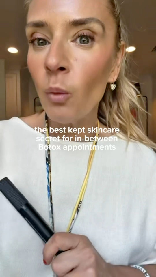 Emese talking to camera holding the Wrinkle Pen